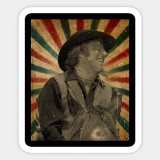 Blazing Saddles - Gene Wilder // Photo Vintage Retro Look Fan Design Sticker